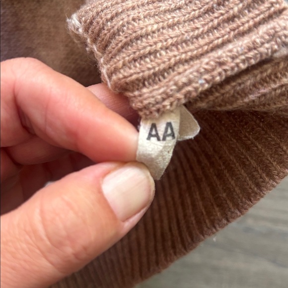 Golden Horse | Vintage 100% Virgin Wool Brown and Cream Knit Vest Size XXL - Picture 10 of 13